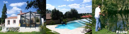 Gite Vendée - Gite de peche et piscine couverte